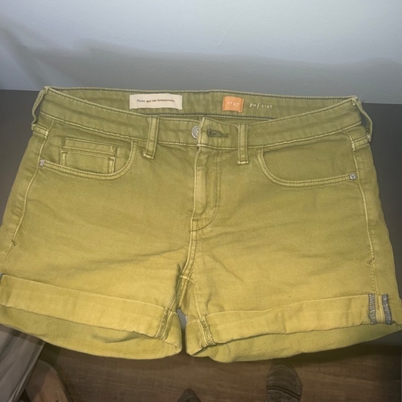 Pilcro by Anthropologie green shorts preloved womens size 27 - Picture 5 of 5
